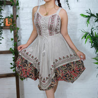 Ever Bloom Flowy Embroidery Dress
