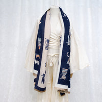 Boho Cat Print Scarfs