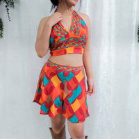 Reversible Retro Halter Top