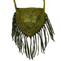 Boho Stonewashed Crossbody  Fringe Bag