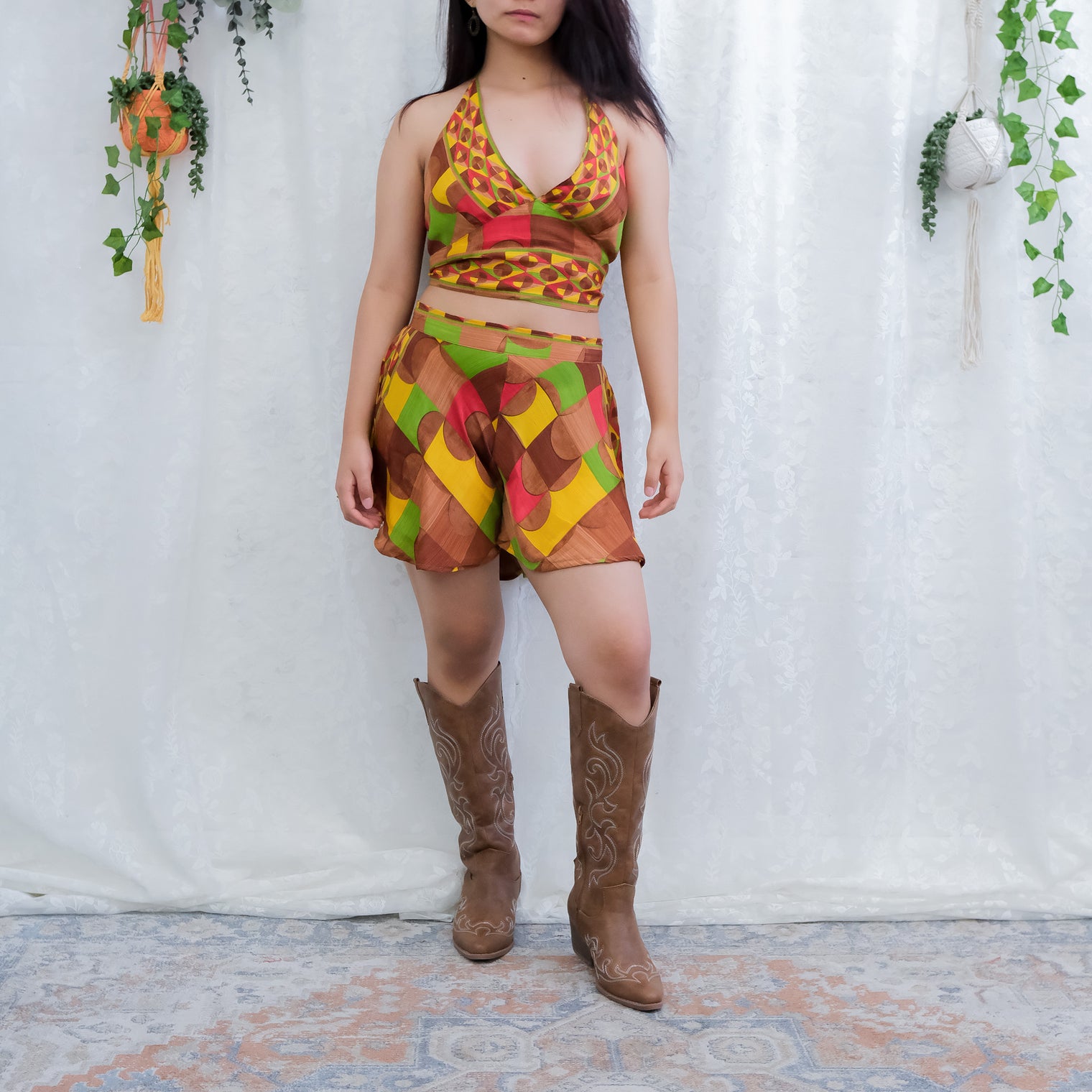 Reversible Retro Halter Top