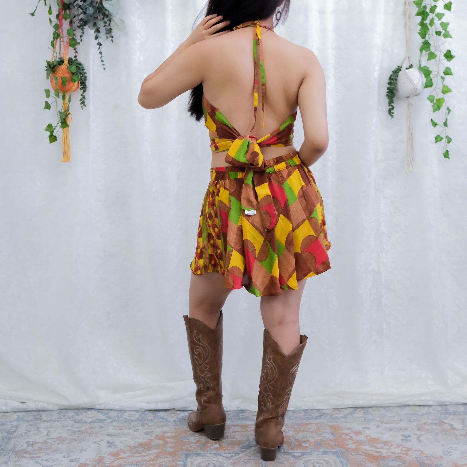 Reversible Retro Halter Top