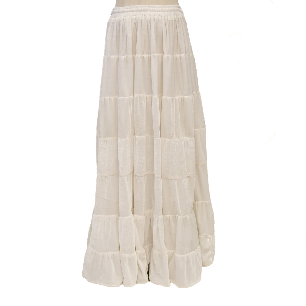 Bohemian Style Flowy Velvet Skirt