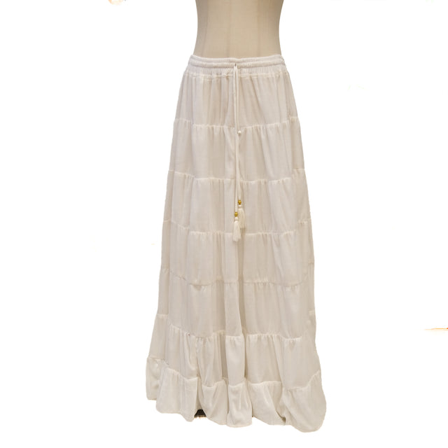 Bohemian Style Flowy Velvet Skirt