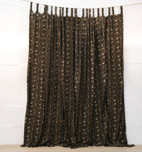 Paisley Floral Curtains with Sun Motifs & Gold Details