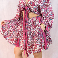 Luna Flare Mini Skort Set with Pockets