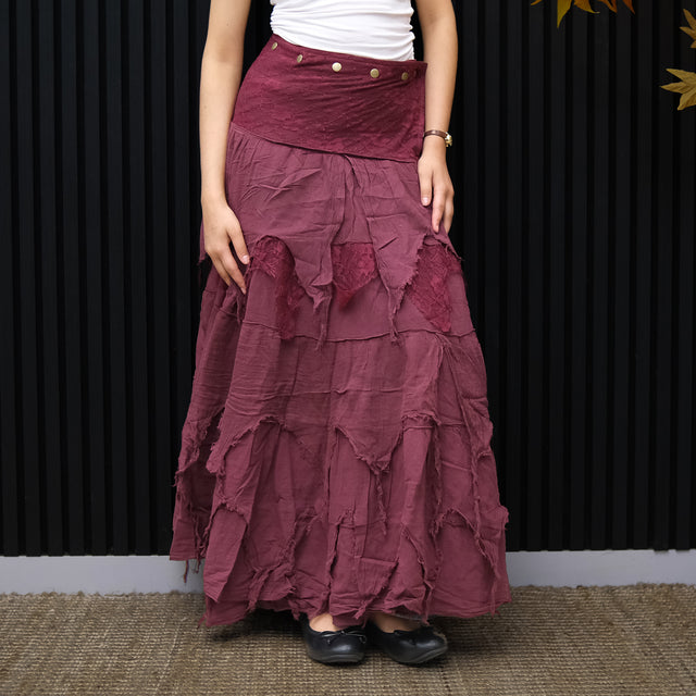 Dusty Moon Layered Wrap Skirt