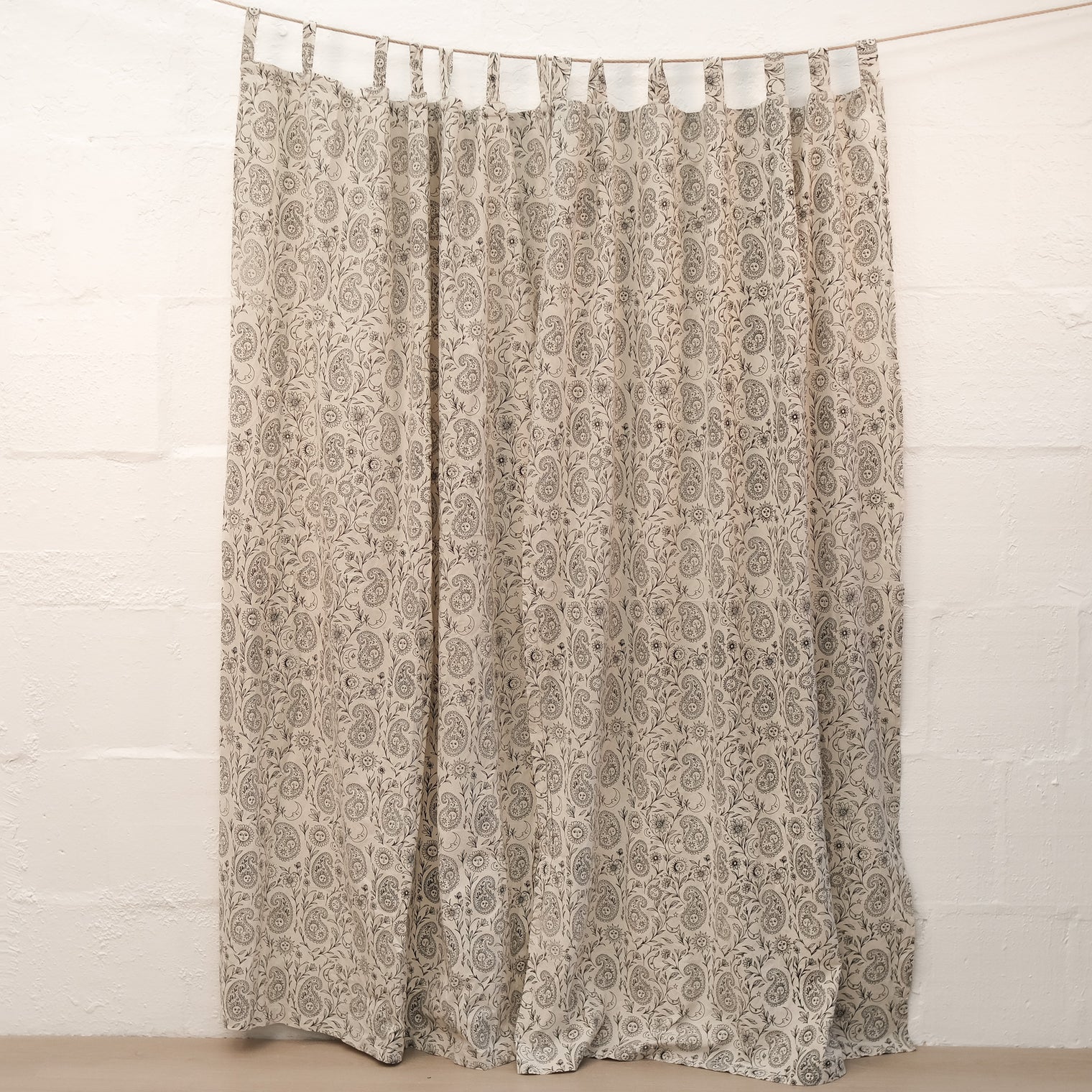 Boho Paisley Cotton Curtains