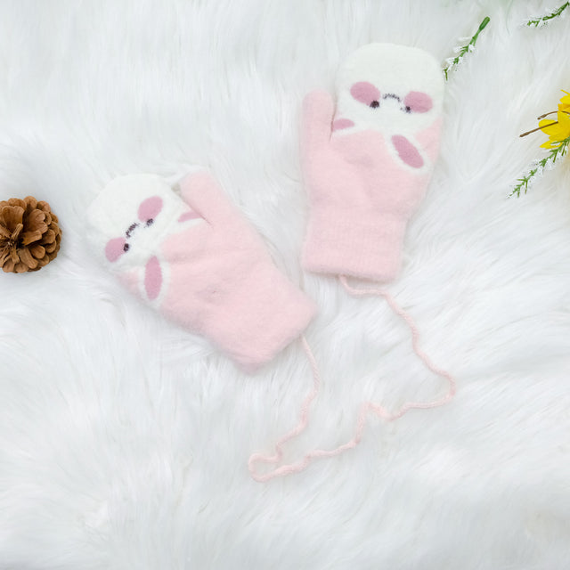 Bunny Fleece Lined Mittens