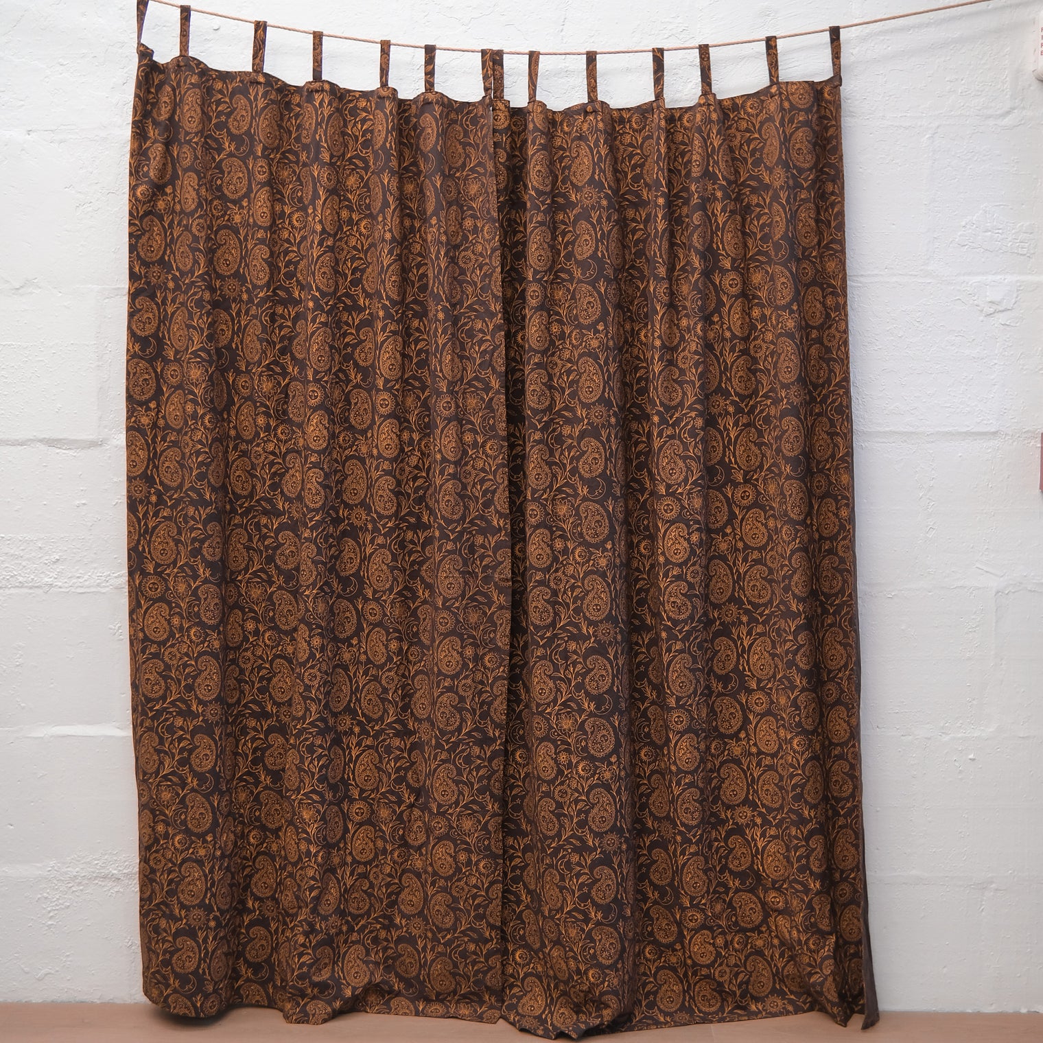 Boho Paisley Cotton Curtains
