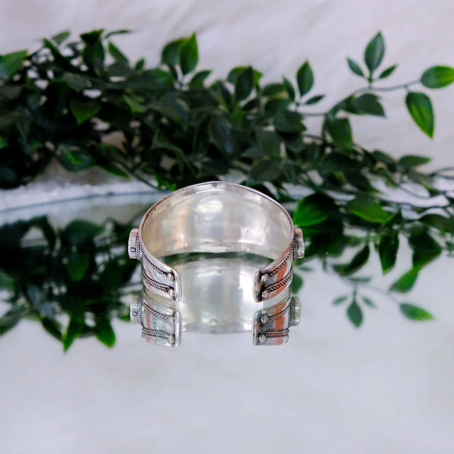 Ethnic Meditation Metal Cuff Bracelet