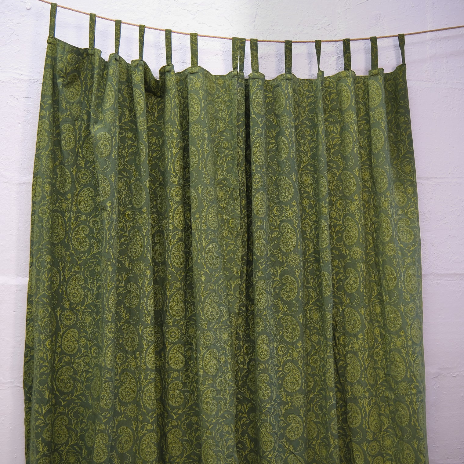 Boho Paisley Cotton Curtains