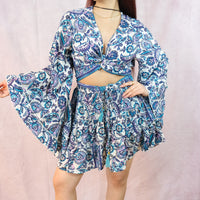 Luna Flare Mini Skort Set with Pockets