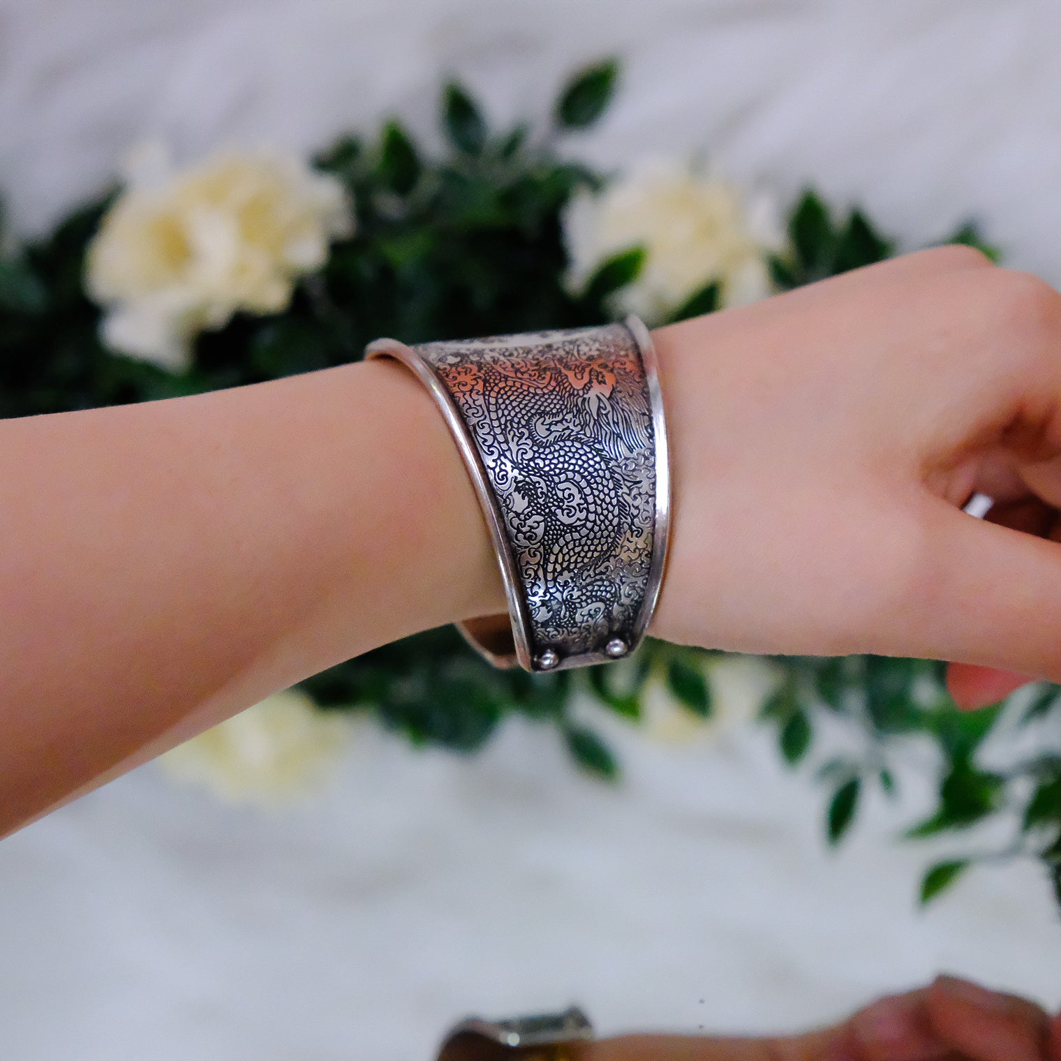 Ethnic Tara Engraved Bracelet