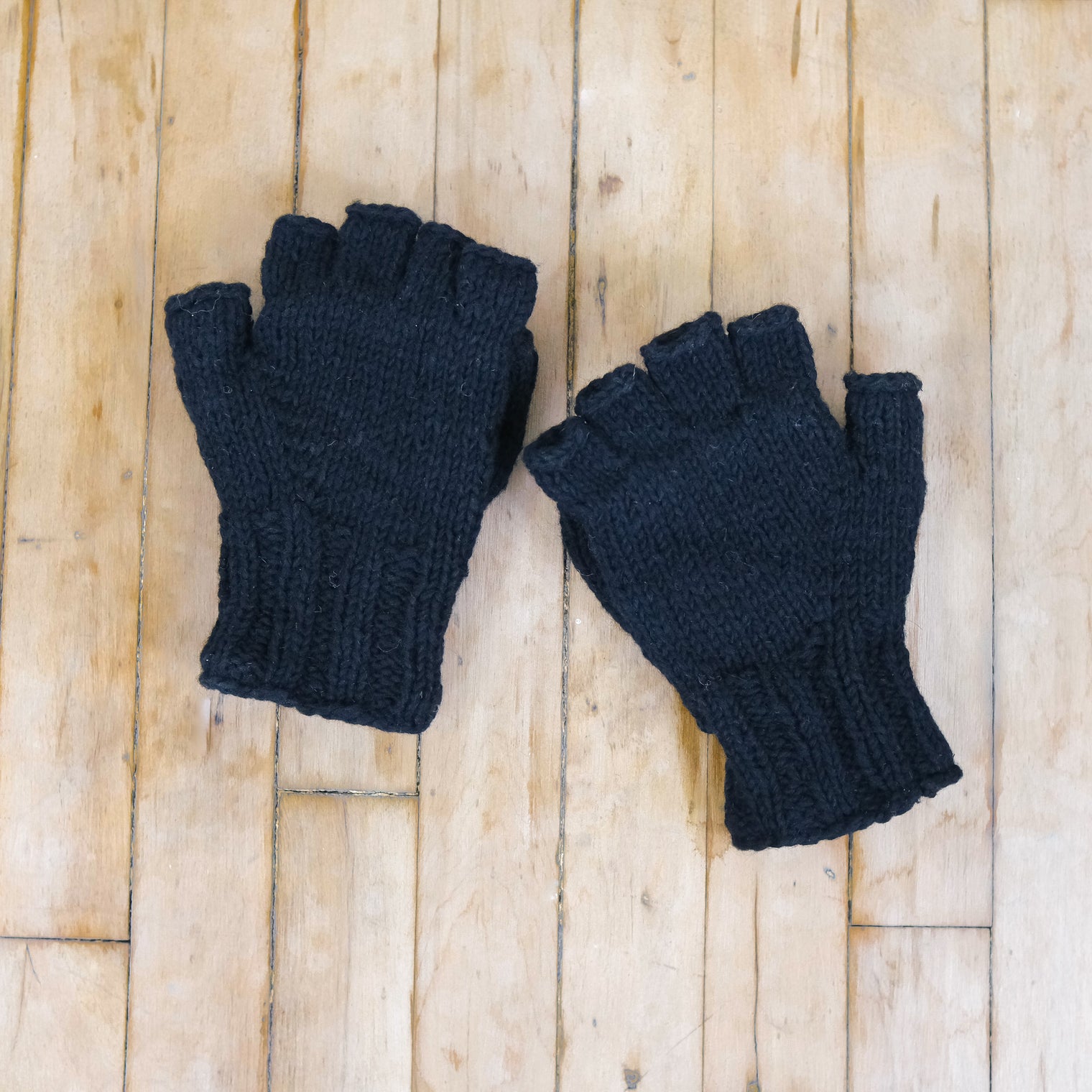 Crocheted Unisex Merino Wool Convertible Gloves/Mittens