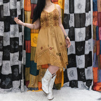 Ever Bloom Flowy Embroidery Dress