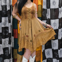 Ever Bloom Flowy Embroidery Dress
