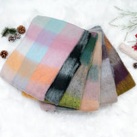 Oversized Plaid Winter Scarfs