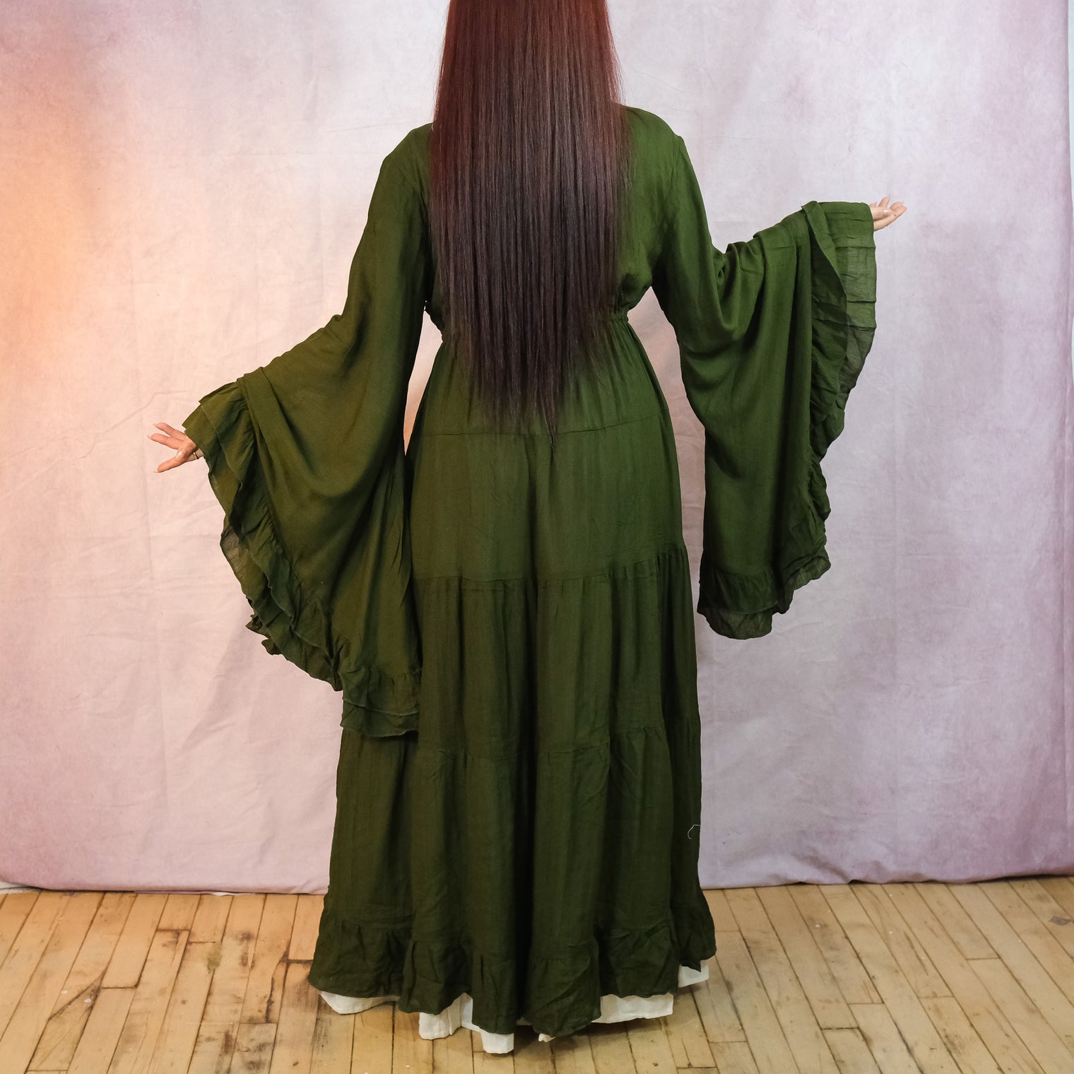 Moonlit Boho Duster with Ruffle Sleeve