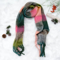 Oversized Plaid Winter Scarfs