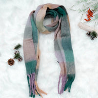 Oversized Plaid Winter Scarfs