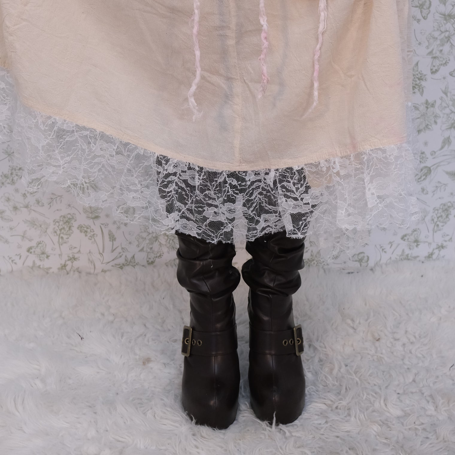 Boho Fairy Layered Festival Wrap Skirt Set with Halter Top