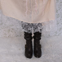 Boho Fairy Layered Festival Wrap Skirt Set with Halter Top