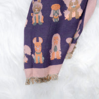 Dog Print Boho Fall Winter Scarfs