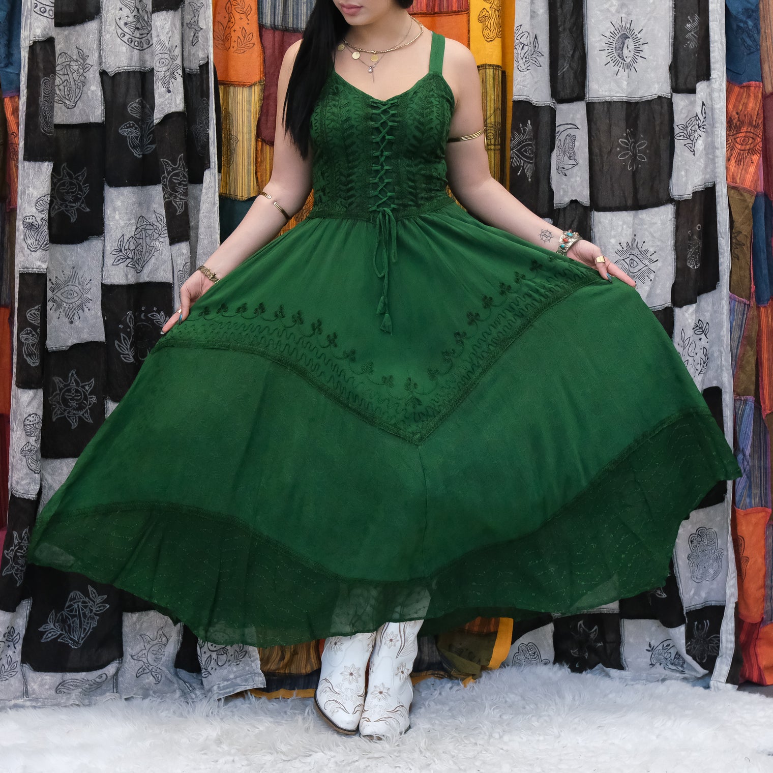 Fairycore Lace Up Dress