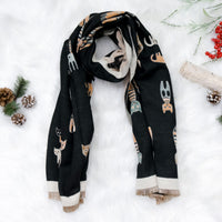 Boho Cat Print Scarfs