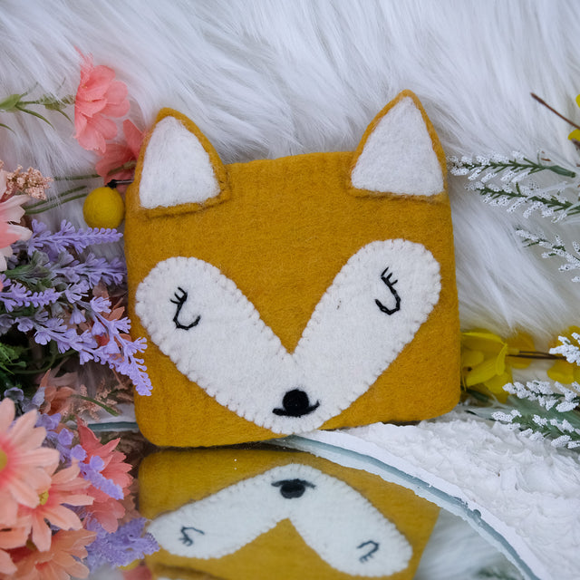 Handmade Felted  Fox Purse