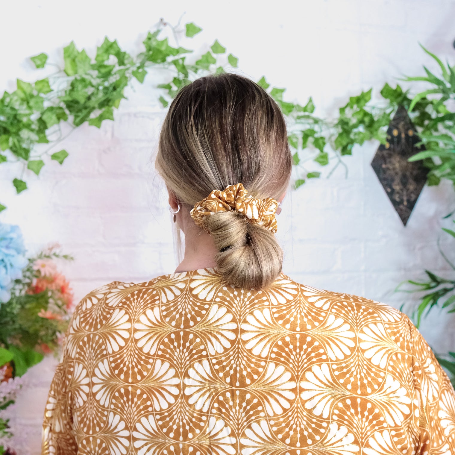 Floral Boho Handmade Scrunchies