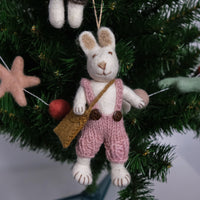 Needle Felted Bunny Ornaments