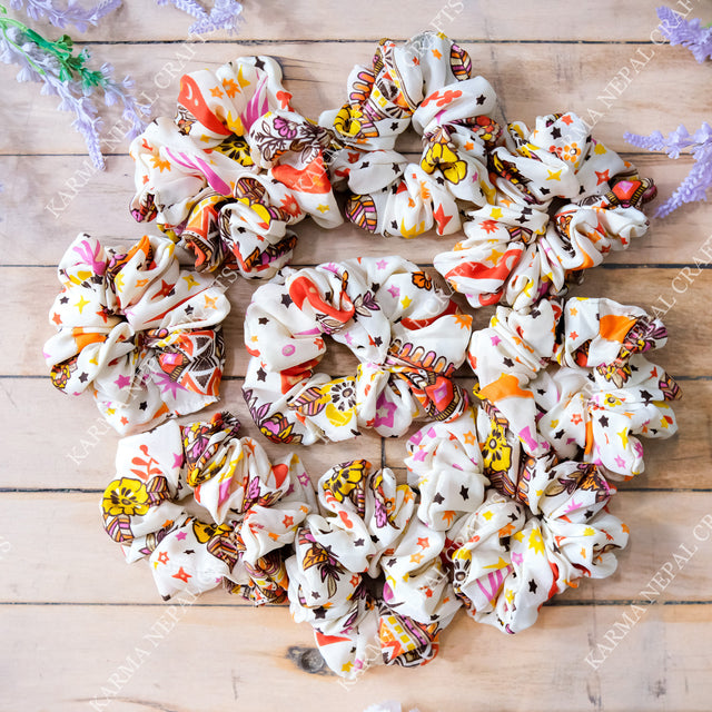 Boho Celestial Scrunchies