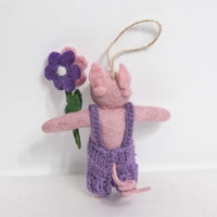 Needle Felted Pig Ornaments