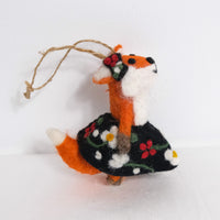 Needle Felted Fox Ornaments