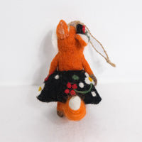 Needle Felted Fox Ornaments