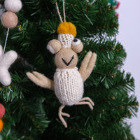 Handmade Felted Animal Ornaments