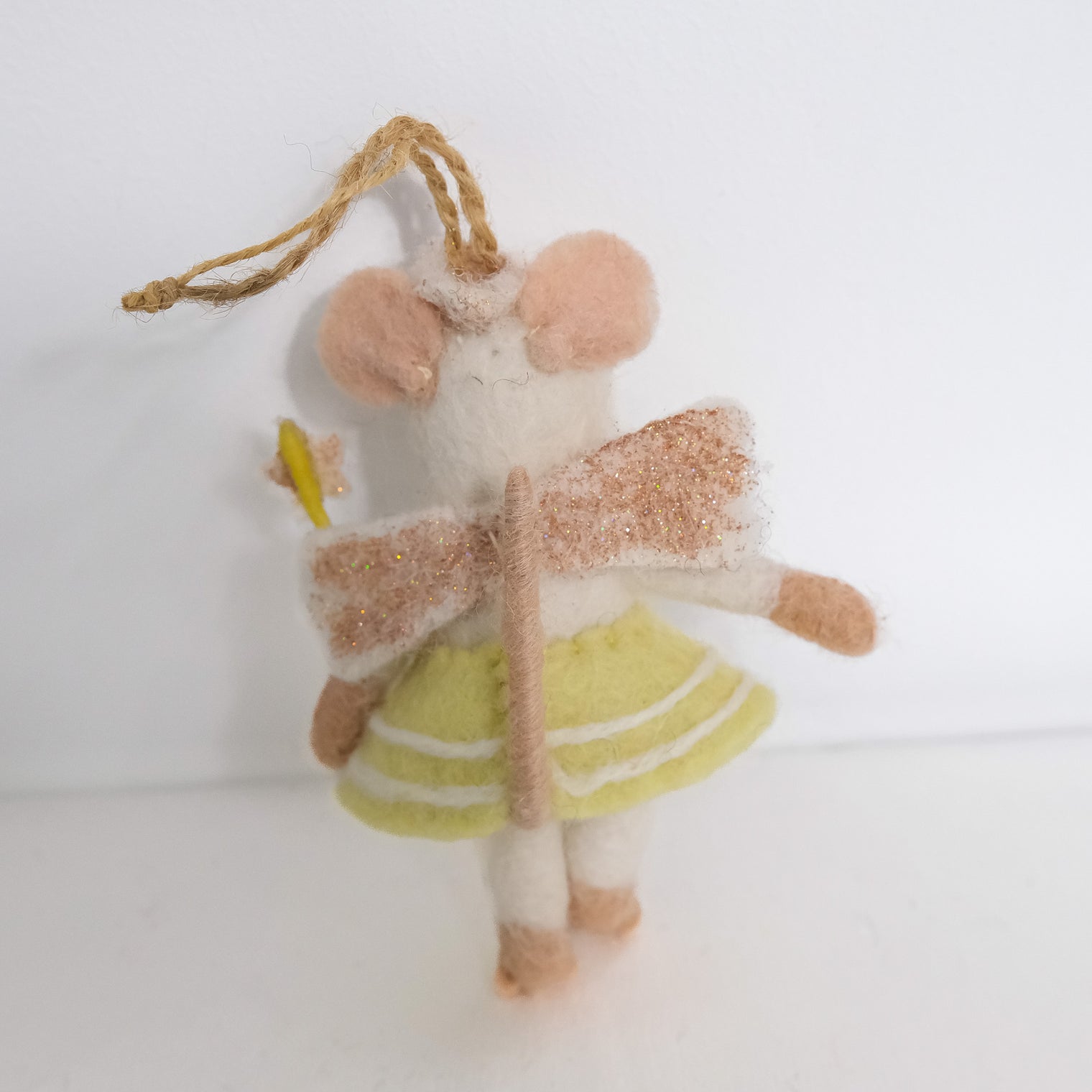 Handmade Felted Mouse Ornaments