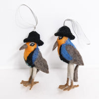 Handmade Felted Animal Ornaments
