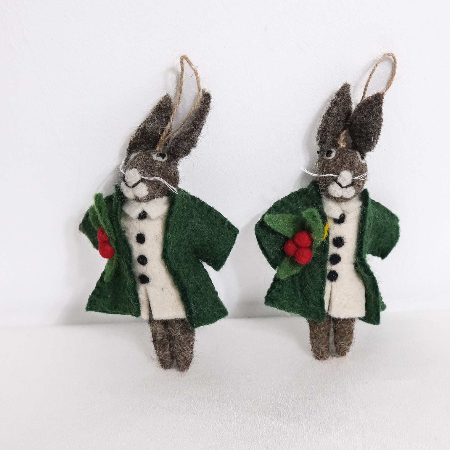 Handmade Felted Animal Ornaments