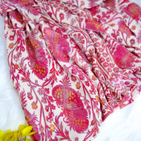 Recycled Boho Silk Short Kimono with Pockets