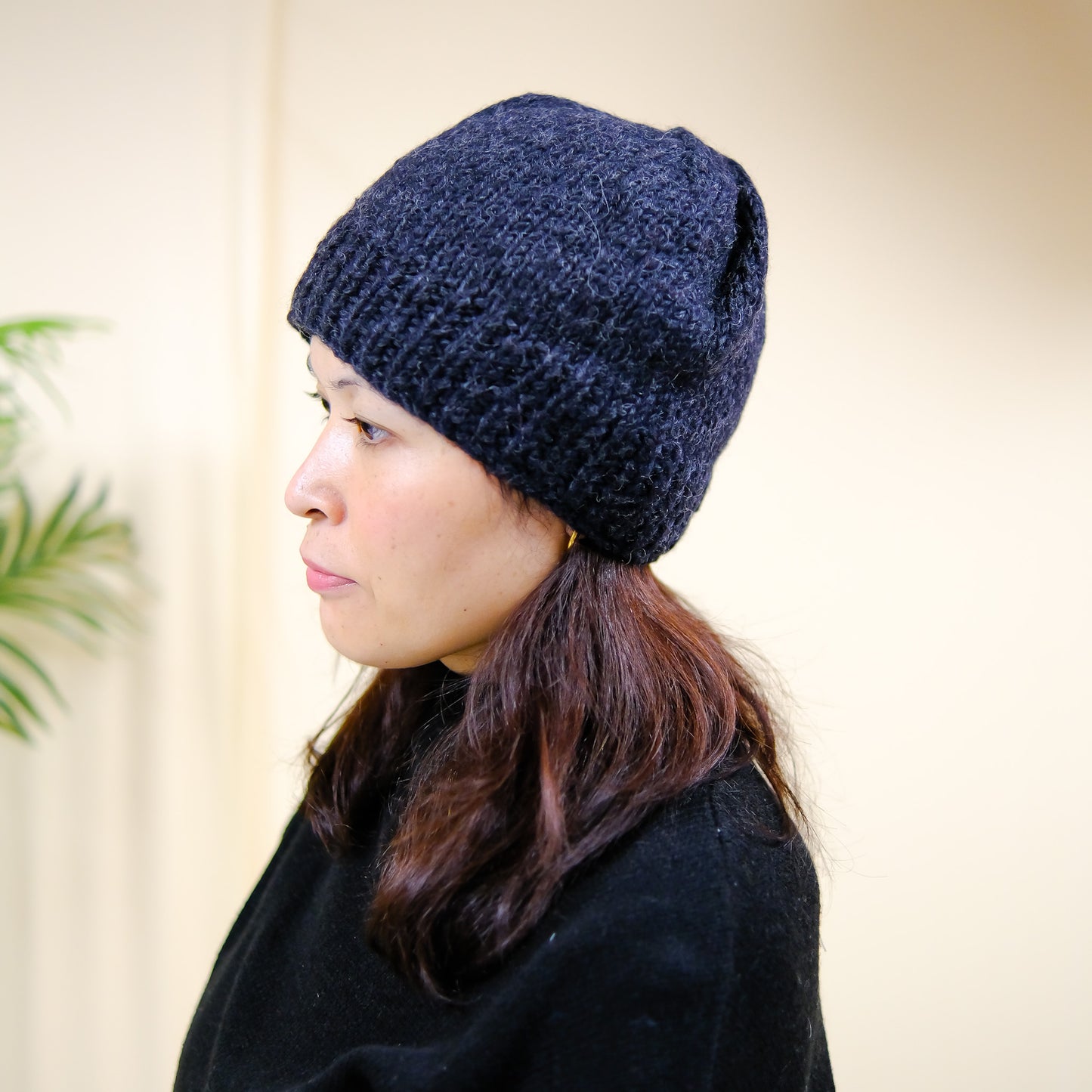 Hand Knit Fleece Lined Winter Hat