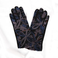 Embroidered Winter Gloves with Fleece Lining