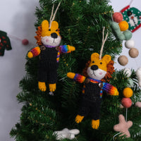 Felted Jungle Animal Ornaments