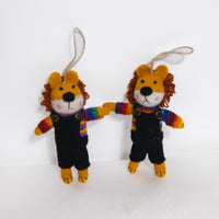 Felted Jungle Animal Ornaments