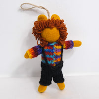 Felted Jungle Animal Ornaments