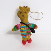 Felted Jungle Animal Ornaments