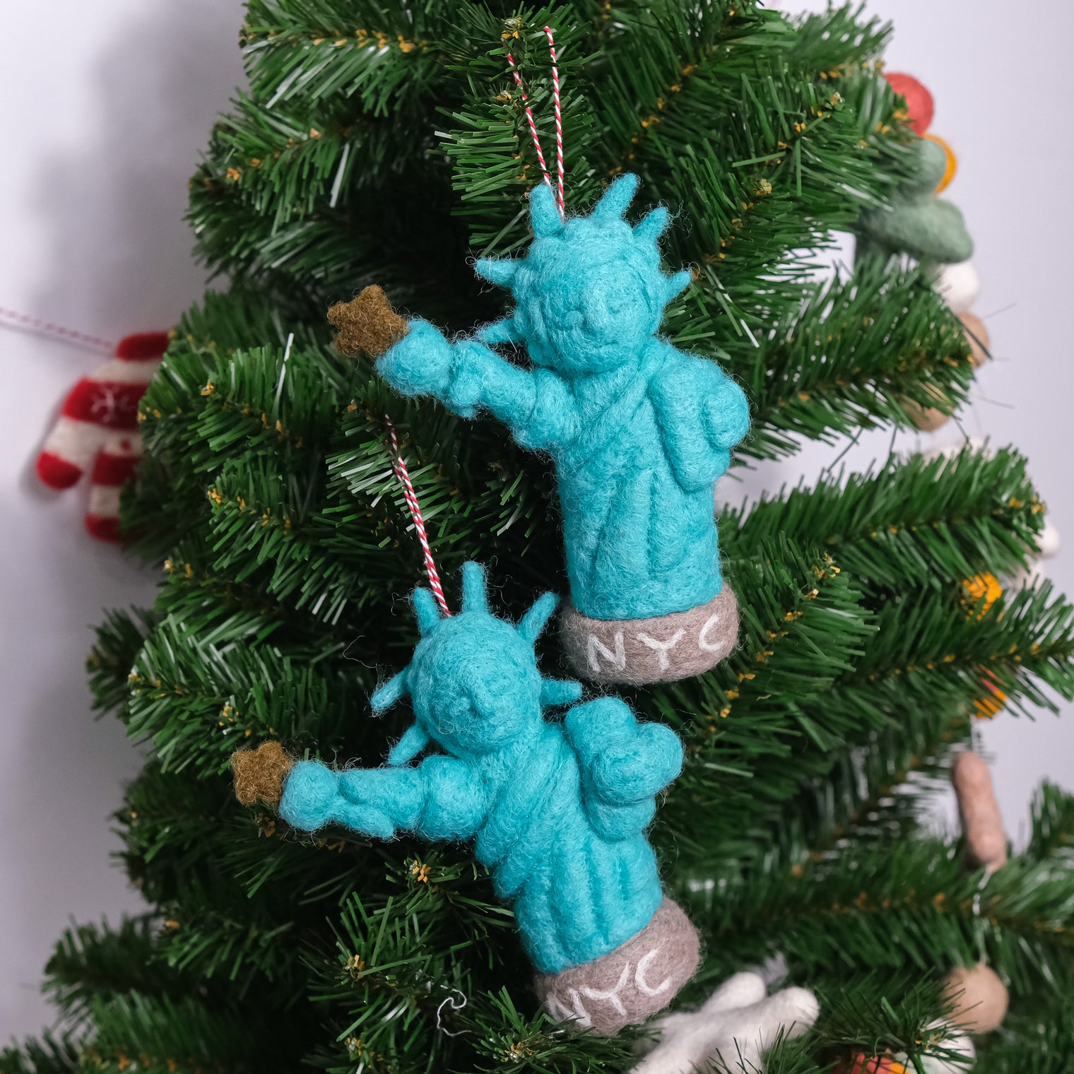 Handmade Felt Statue of Liberty Ornament