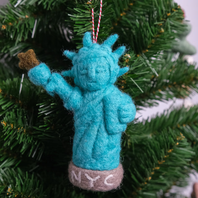 Handmade Felt Statue of Liberty Ornament